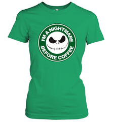 Starbucks Inspired Jack Skellington Coffee I'm A Nightmare Before Coffee Women's T-Shirt - NFLFanGift
