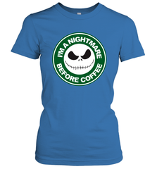Starbucks Inspired Jack Skellington Coffee I'm A Nightmare Before Coffee Women's T-Shirt - NFLFanGift