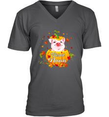 Blessing Nana Pig Pumpkin Halloween Men's Vneck - NFLFanGift