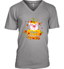 Blessing Nana Pig Pumpkin Halloween Men's Vneck - NFLFanGift