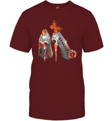 NFL Cincinnati Bengals Rhinestone High Heels Men's T-Shirt - NFLFanGift