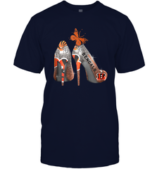 NFL Cincinnati Bengals Rhinestone High Heels Men's T-Shirt - NFLFanGift