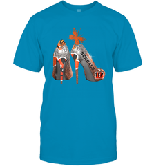 NFL Cincinnati Bengals Rhinestone High Heels Men's T-Shirt - NFLFanGift
