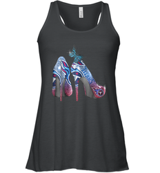 NFL TEnnessee Titans High Heel Butterfly Rhinestone Tide Racerback Tank - NFLFanGift