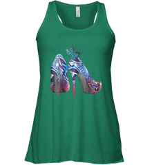 NFL TEnnessee Titans High Heel Butterfly Rhinestone Tide Racerback Tank - NFLFanGift