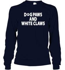 Dog Paws And White Claws Long Sleeve T-Shirt - NFLFanGift