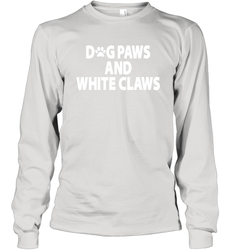 Dog Paws And White Claws Long Sleeve T-Shirt - NFLFanGift