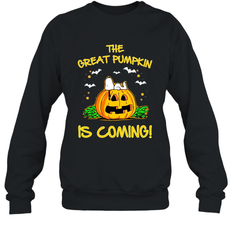 The Great Pumpkin Is Coming Snoopy Halloween Crewneck Sweatshirt - NFLFanGift