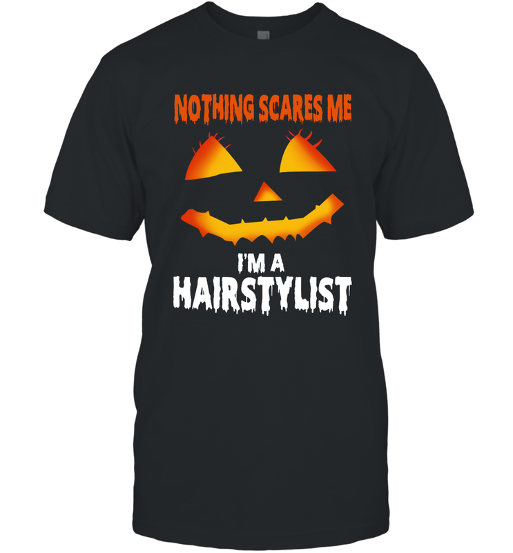 Nothing Scares Me Im A Hairstylist Funny Halloween Costume Men's T-Shirt - NFLFanGift