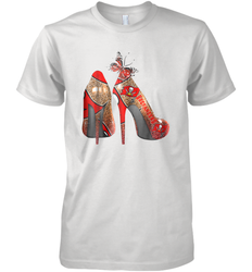 NFLTampa Bay Buccaneers High Heel Butterfly Rhinestone Tide Men's Premium T-Shirt - NFLFanGift