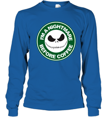 Starbucks Inspired Jack Skellington Coffee I'm A Nightmare Before Coffee Youth Long Sleeve T-Shirt - NFLFanGift
