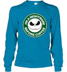 Starbucks Inspired Jack Skellington Coffee I'm A Nightmare Before Coffee Youth Long Sleeve T-Shirt - NFLFanGift
