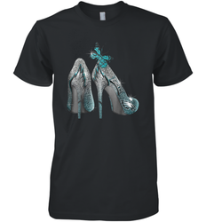 NFL Philadelphia Eagles High Heel Butterfly Rhinestone Tide Men's Premium T-Shirt - NFLFanGift