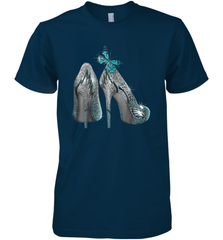 NFL Philadelphia Eagles High Heel Butterfly Rhinestone Tide Men's Premium T-Shirt - NFLFanGift