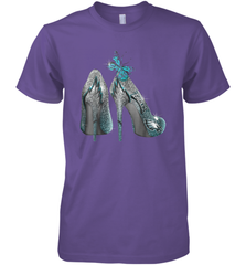 NFL Philadelphia Eagles High Heel Butterfly Rhinestone Tide Men's Premium T-Shirt - NFLFanGift