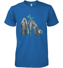 NFL Philadelphia Eagles High Heel Butterfly Rhinestone Tide Men's Premium T-Shirt - NFLFanGift
