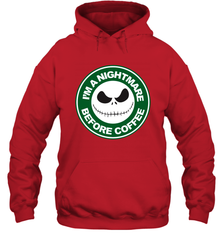 Starbucks Inspired Jack Skellington Coffee I'm A Nightmare Before Coffee Hoodie - NFLFanGift
