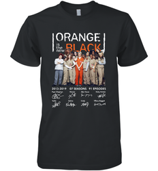 Orange is the new black signature Men's Premium T-Shirt - NFLFanGift