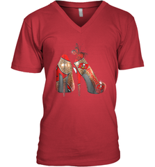 NFLTampa Bay Buccaneers High Heel Butterfly Rhinestone Tide Men's Vneck - NFLFanGift
