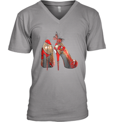NFLTampa Bay Buccaneers High Heel Butterfly Rhinestone Tide Men's Vneck - NFLFanGift