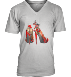 NFLTampa Bay Buccaneers High Heel Butterfly Rhinestone Tide Men's Vneck - NFLFanGift